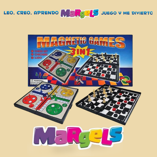 MAGNETIC GAMES  3 EN 1